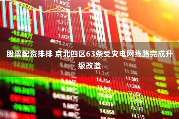 股票配资排排 京北四区63条受灾电网线路完成升级改造
